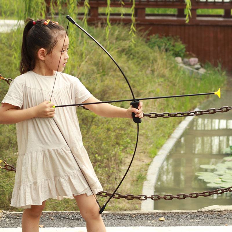 Children's practical set Children's archery 15 pounds outdoor sports reflex set indoor suction cup toys children bow and arrow