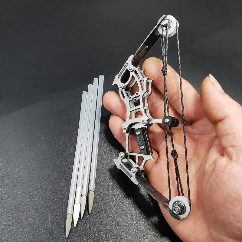 Small composite bow stainless steel bow mini arched archery archery bow armed arrow arrow pulley bow arrow reverse song