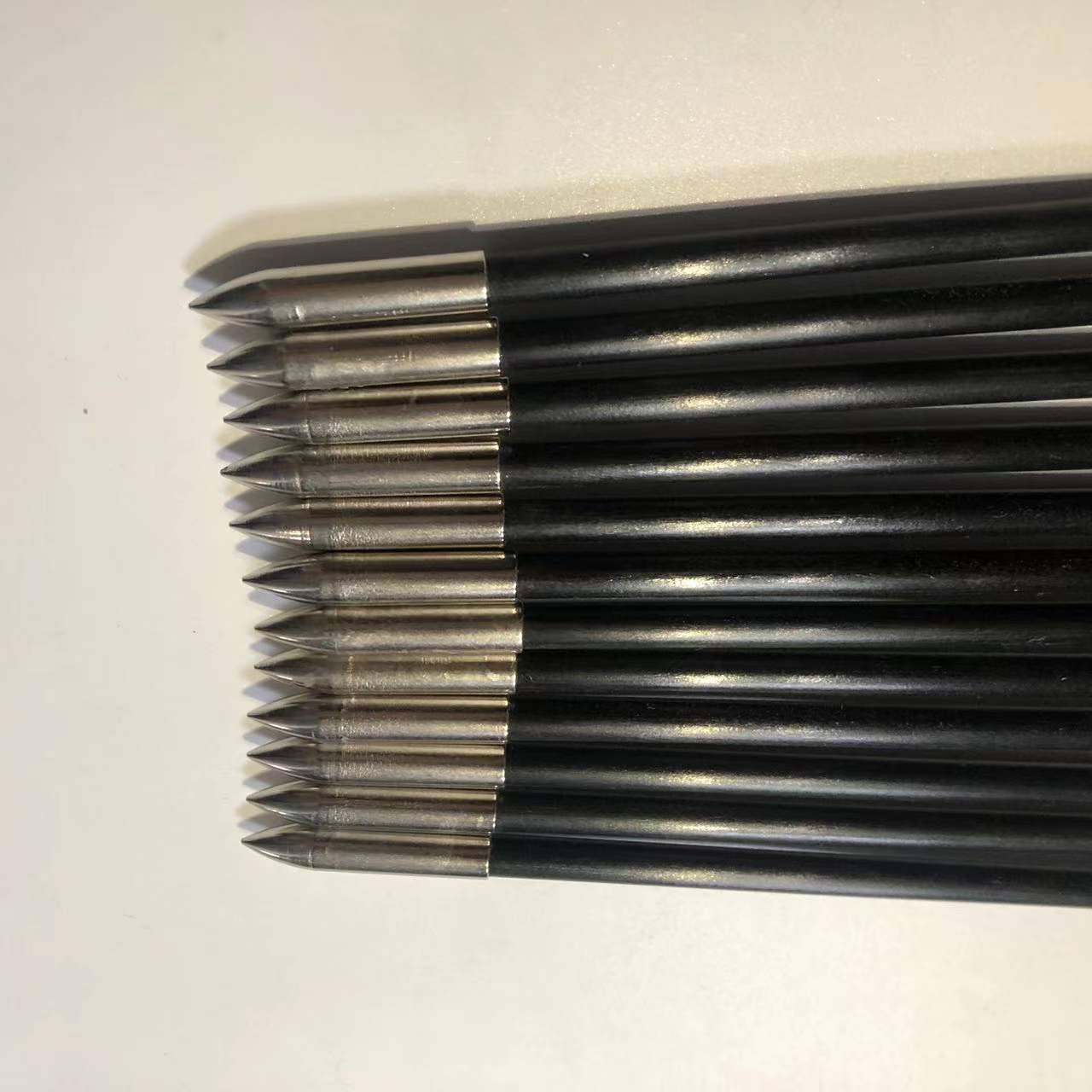 Bow, arrow, all -in -one feather glass fiber arrow mixed carbon real carbon real feather arrow shooting composite anti -curved arrow arrow rod target head