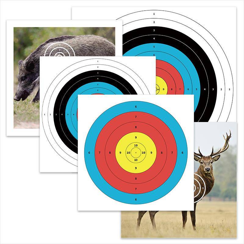 Bow and arrow target paper shooting professional standard competition practice full -ring half -ring target hitting target entertainment anti -song arrow hall