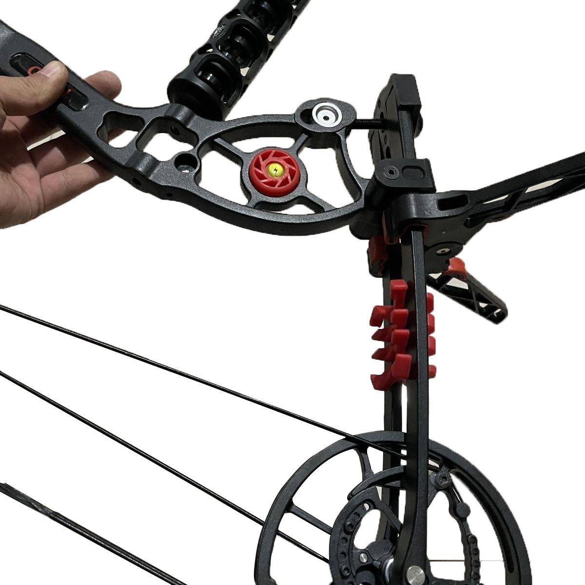 Huimin version of long-axis dual-use steel bowl bow composite pulley bow outdoor entertainment steel ball 23 wheelbase 40-70 pounds