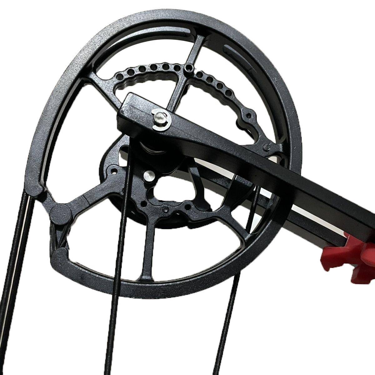 Huimin version of long-axis dual-use steel bowl bow composite pulley bow outdoor entertainment steel ball 23 wheelbase 40-70 pounds