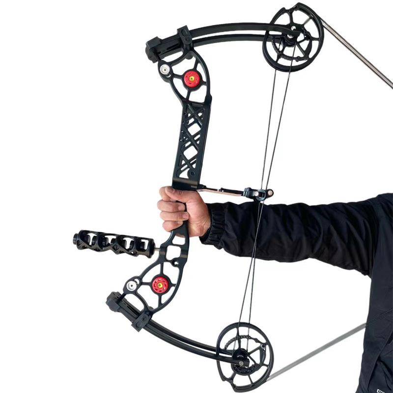 Huimin version of long-axis dual-use steel bowl bow composite pulley bow outdoor entertainment steel ball 23 wheelbase 40-70 pounds