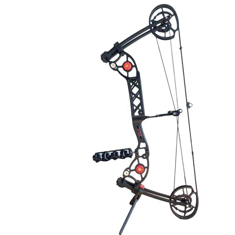 Huimin version of long-axis dual-use steel bowl bow composite pulley bow outdoor entertainment steel ball 23 wheelbase 40-70 pounds