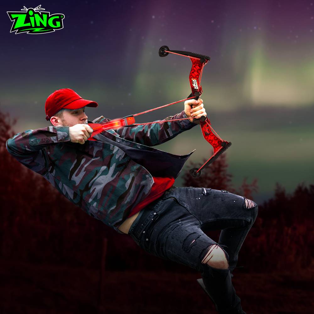 Zing outdoor sports toy fighting bow and arrow brightening outdoor sports shooting toy shooting arrow training boy
