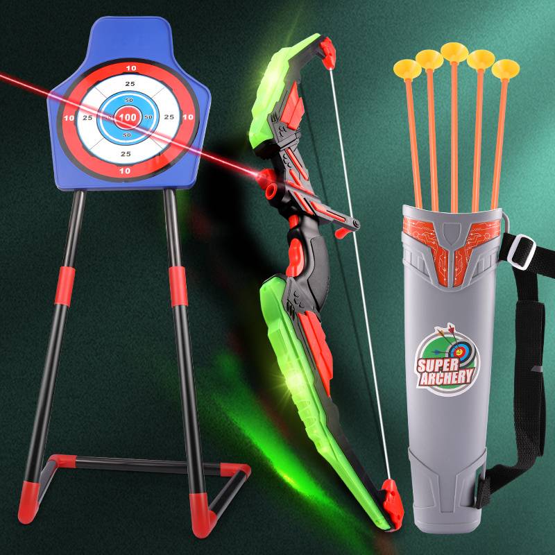 Children's bow and arrow toy boy shooting archery set Kindergarten 3 -year -old 5 plastic suction cup motion 61 gift