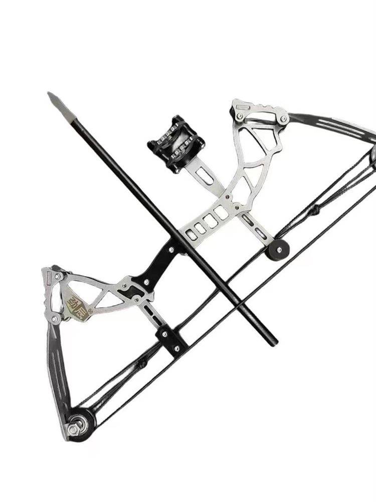 Large power composite bow sleeve shooting archery small mini bow and arrow room indoor casual decompression pulley bow stainless steel shooting