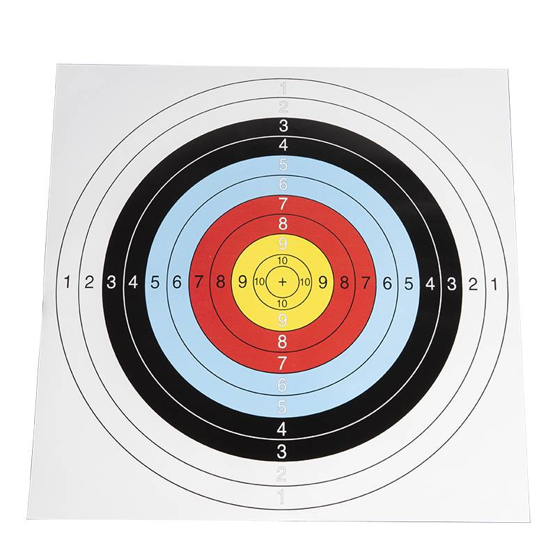 Target paper and arrows, arrow and archery equipment and thick target paper