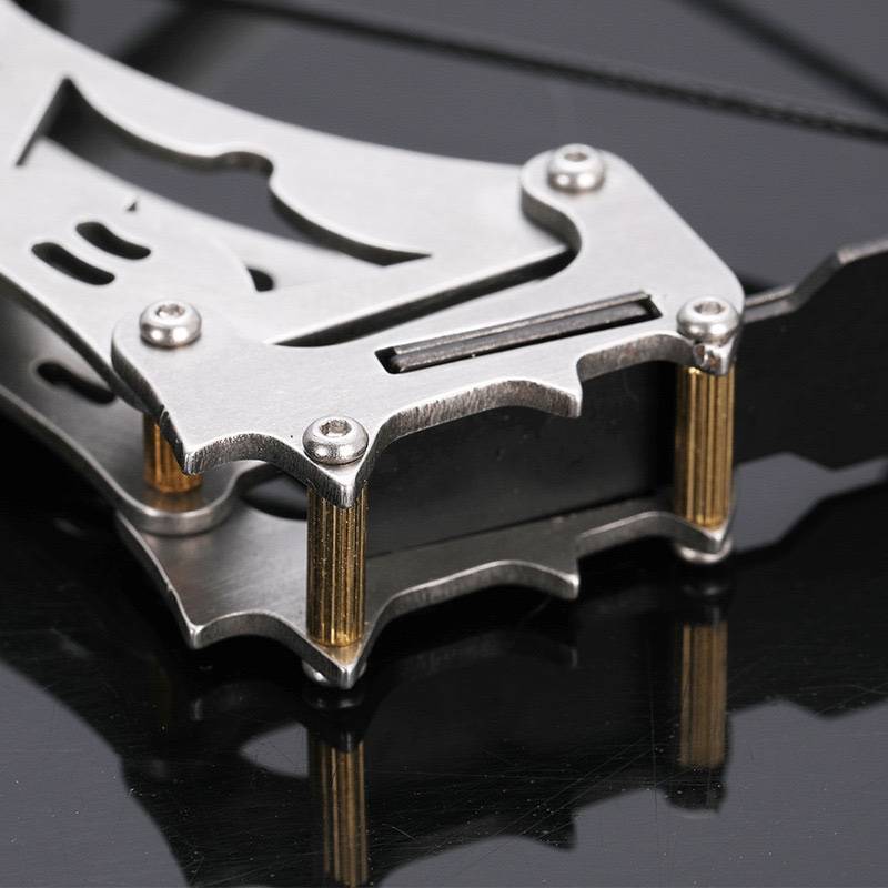 Stainless steel mini bow, micro bow and arrow, composite bow, arrow pulley, bow arrow, anticonic bow and arrow weapon small bow shooting