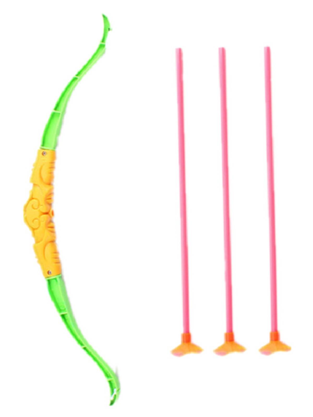 Ground Push Small Gift Mid -Plastic Bow and Arrow Simulation Shooting Children's Bow and Arrow Hot Selling Puzzle Stalls Ink Kindergarten approval