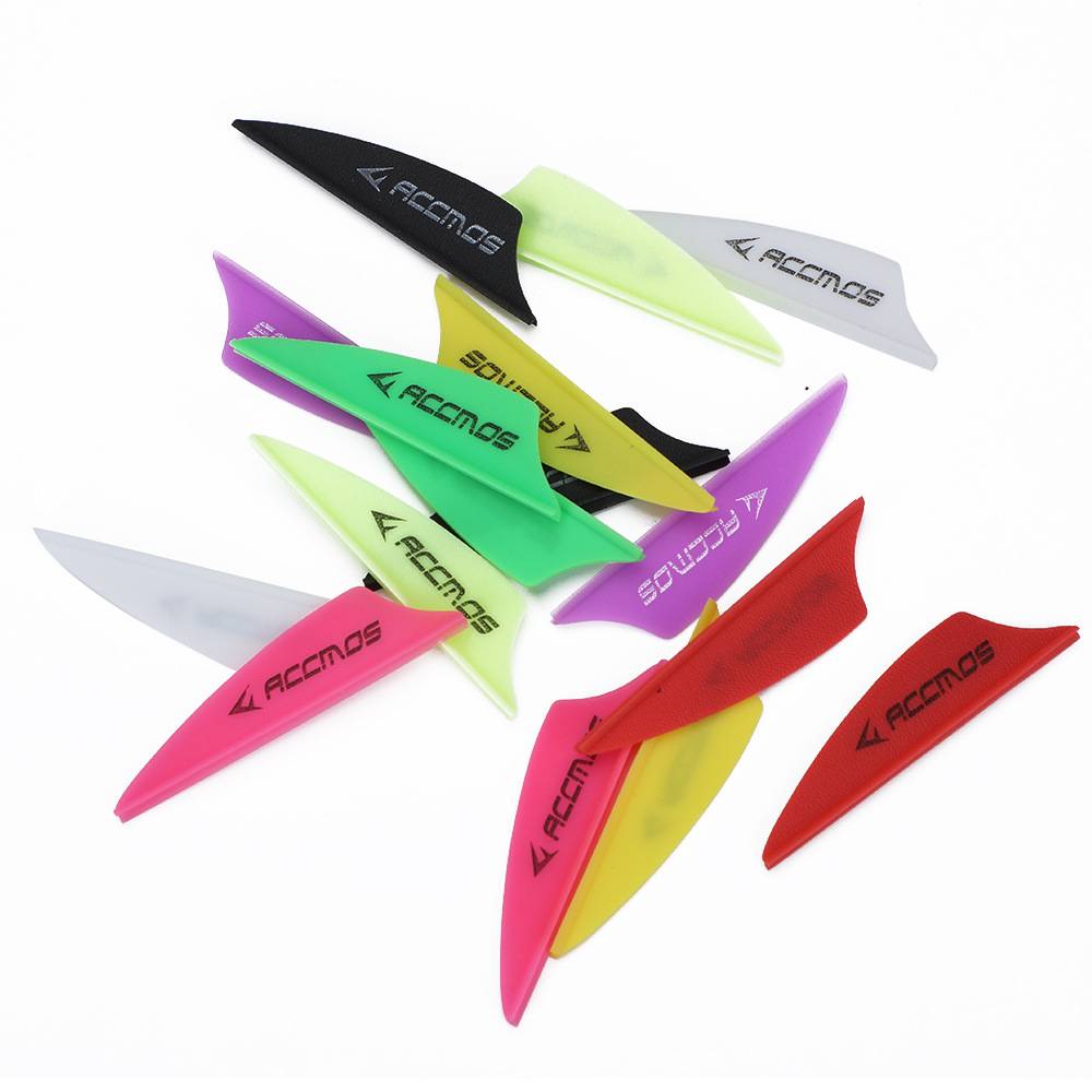 Bow arrow feather ACC shield feathers 1.75 inch arrow feather high bomb plastic feather arrow accessories