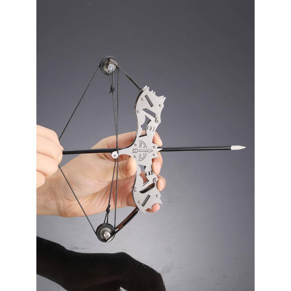 Stainless Steel Micro Micro Bow Composite Bow Bow Bow Bow Bow Revival Bow Arrow soldiers Weapon Small Bow
