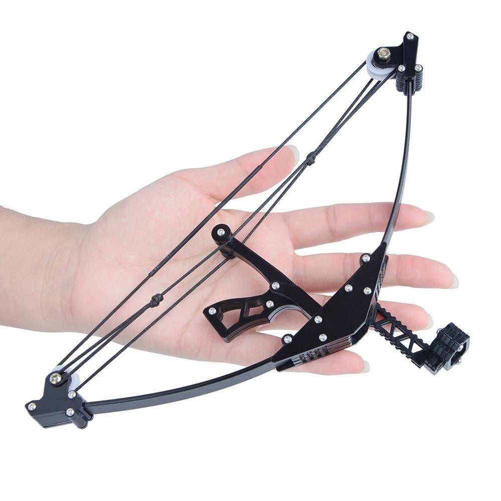 A mini-triangular composite bow, a micro-bow, self-repressive toy-fired arrow-shooter