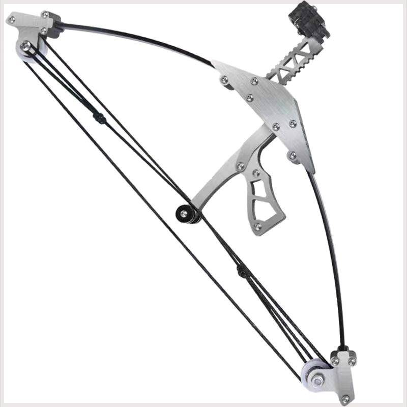 Alloy mini bow, small bow, small bow and arrow pocket micro -composite bow bowl pulle, triangular bow sports archery