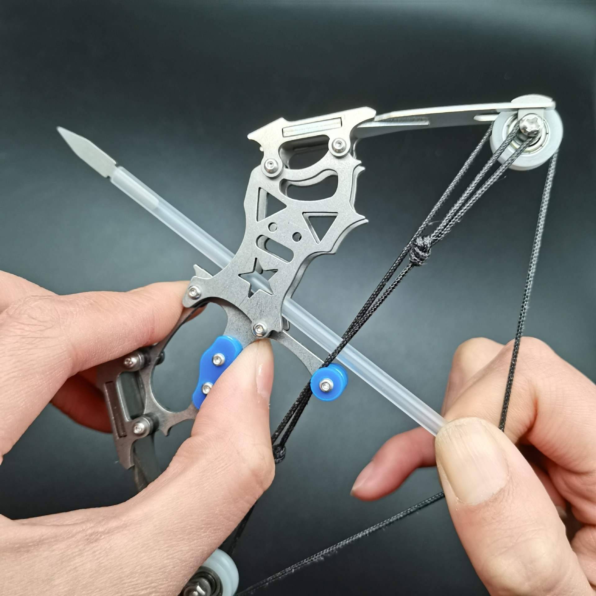 Bow, arrow bow and arrow compound bow pulley bow antitripted bow stainless steel soldiers weapon small bow ejel