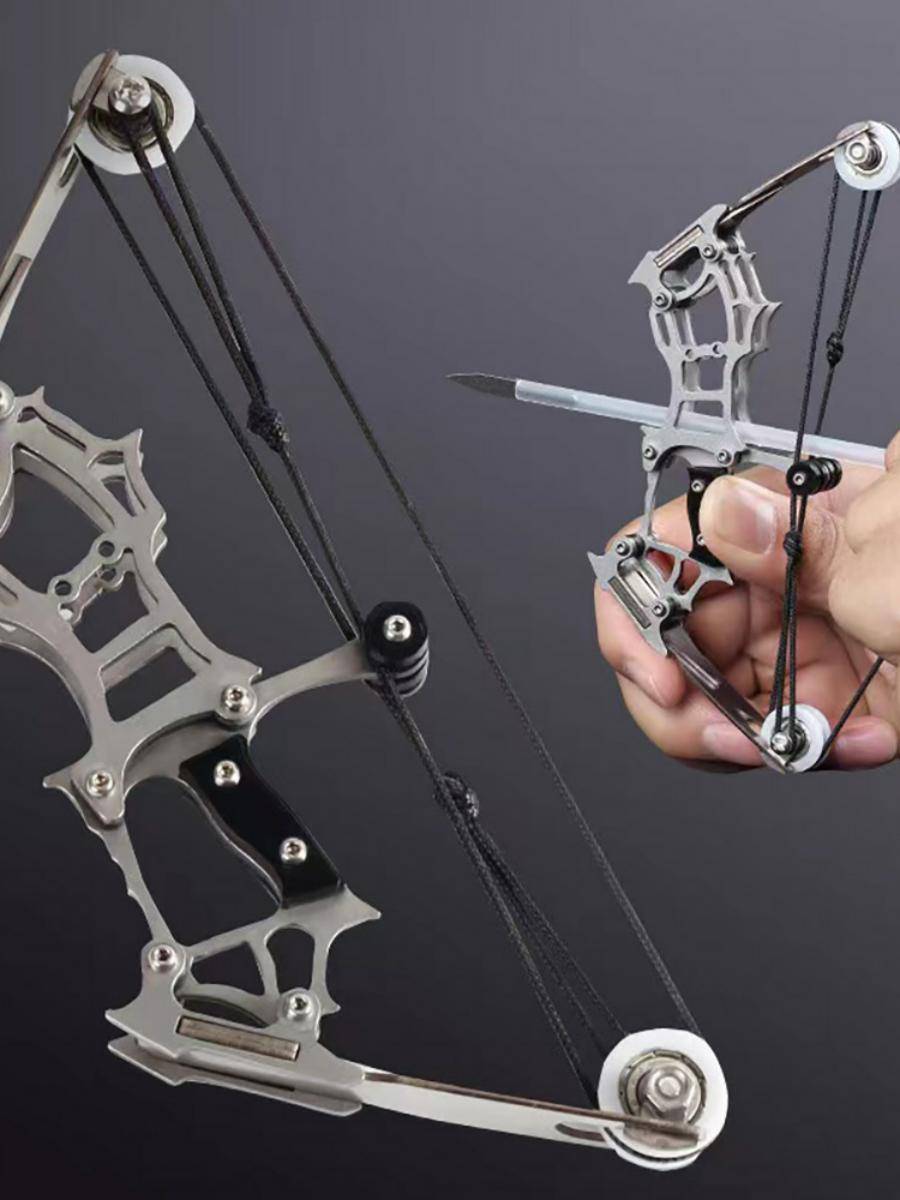 The new bow and arrow, small bow and arrow pocket compound bow pulley bow, short shaft bow, motion shooting shooting shooting toy