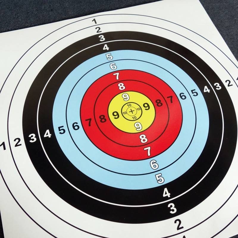 Bow and arrow target paper shooting target map composite anti -curved bow slingshot shooting 40/60 full ring sticker paper target ring sticker