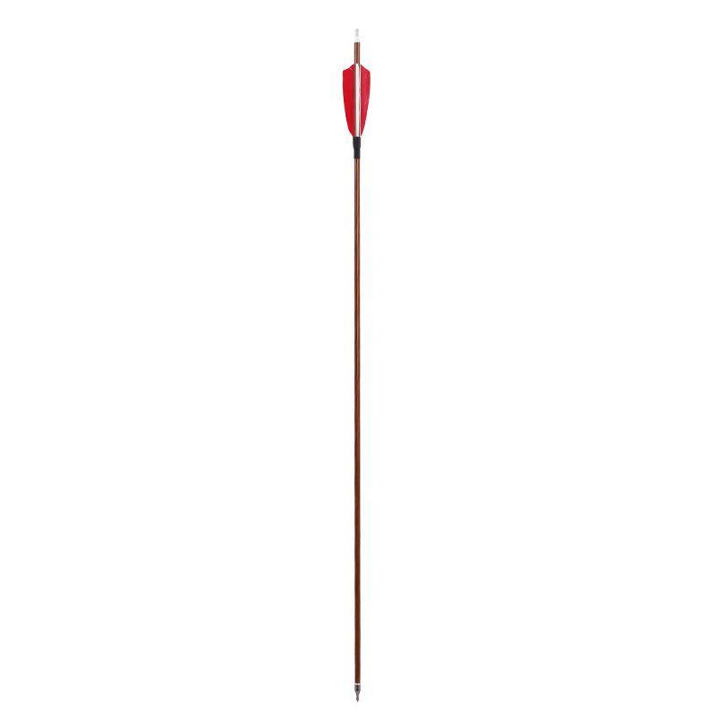 Genuine wood grain pure carbon arrow traditional anti -curved bow and arrow support can be replaced with 6.2 inner diameter threaded arrow outdoor arrow