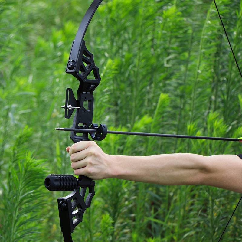 New alloy composite competitive bow split bodies straight bow arrows, beautiful bow sports archery sports outdoor 