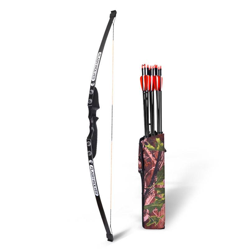 Traditional beauty hunting bow and arrow solid wood outdoor shooting motor equipment split derivative reflection composite children's archery set