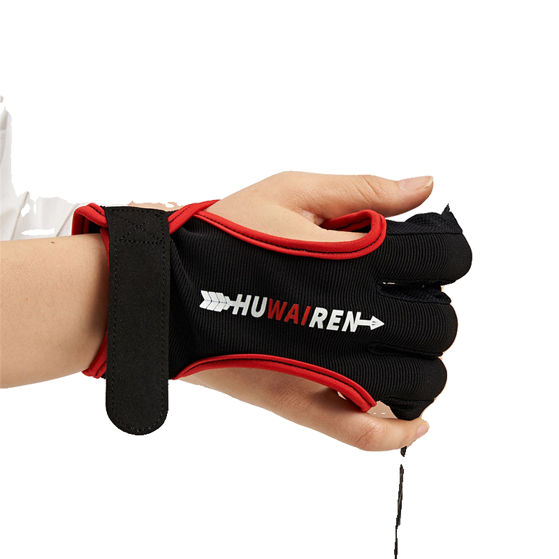 Bow arrow shooting finger finger three -finger glove traditional beauty hunting competitive outdoor arrow hall shooting hand leather protective gear