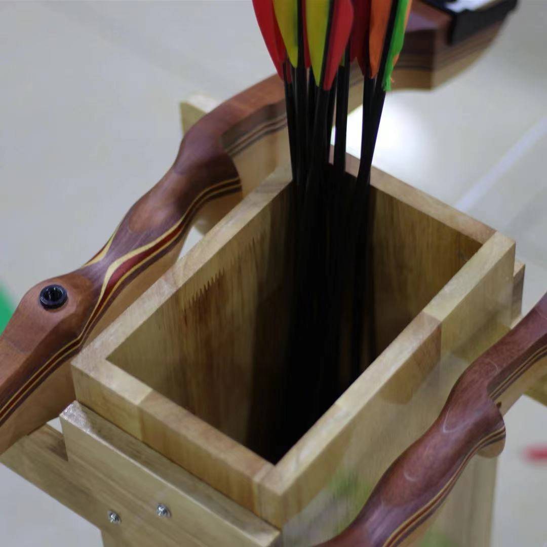 Reverse Bow Smooth Wooden Archery Straight Pulling Traditional Beauty Hunting Gow Barrel Barrel Outdoor Arrow Shooting Motor Equipment