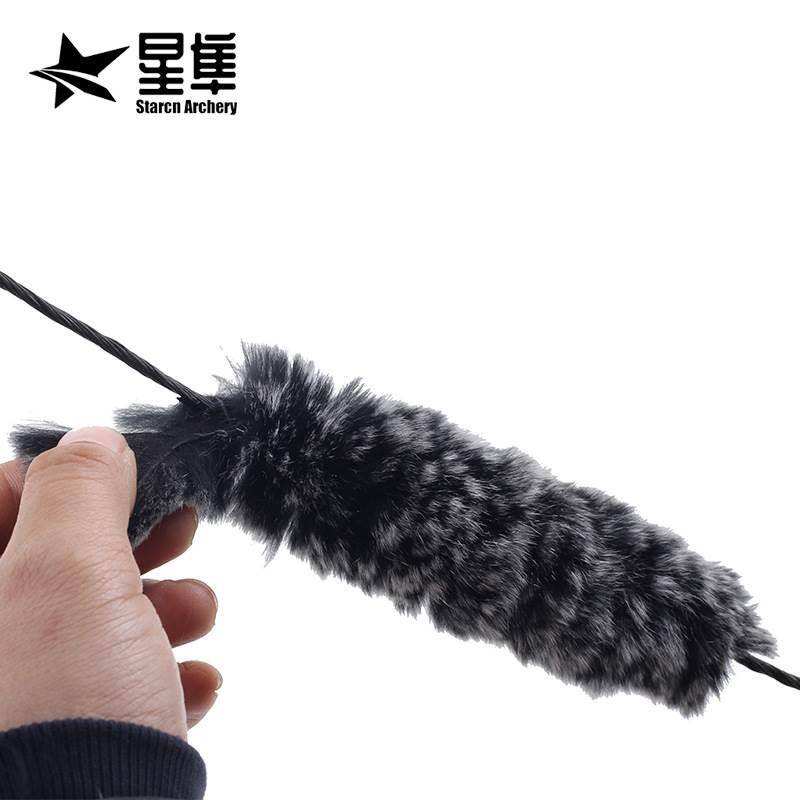 Spot Rabbit Hair Diviental Division Traditional Bow, Arrow Bow String Fur Skin -Dagging Outsourcing Archery Competitive Rabbit Mao Shock Educational