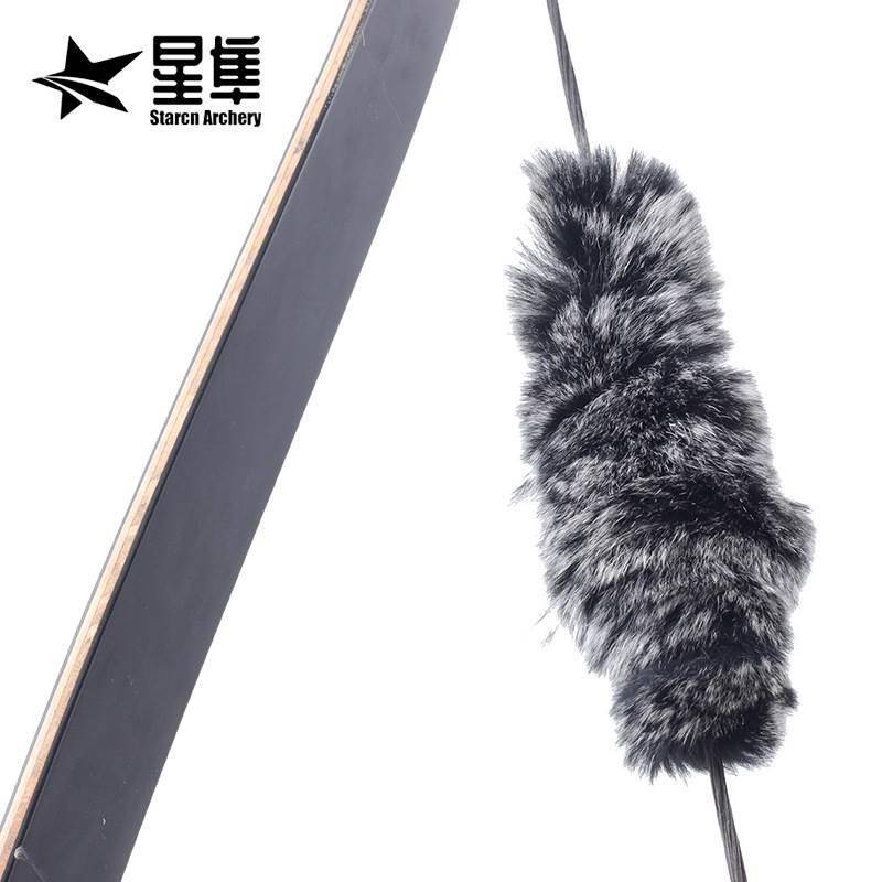 Spot Rabbit Hair Diviental Division Traditional Bow, Arrow Bow String Fur Skin -Dagging Outsourcing Archery Competitive Rabbit Mao Shock Educational