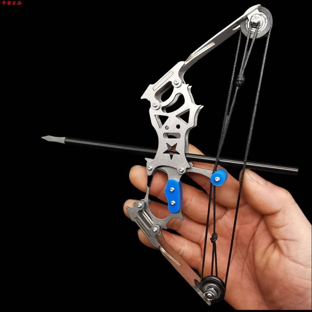 Children's Bow Arrow Archery Toys Mini Bow and Arrow Composite Bow Room indoor Archery Display Stainless Steel Plum RR