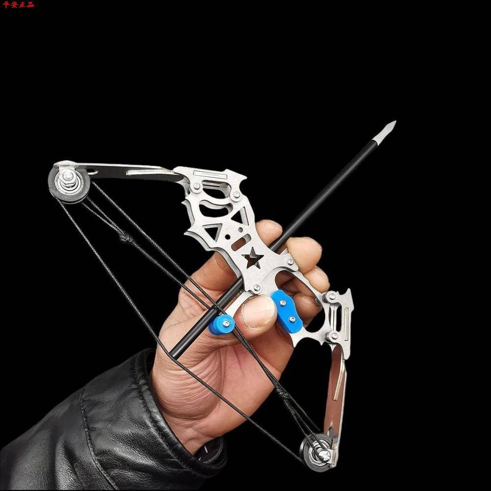 Children's Bow Arrow Archery Toys Mini Bow and Arrow Composite Bow Room indoor Archery Display Stainless Steel Plum RR