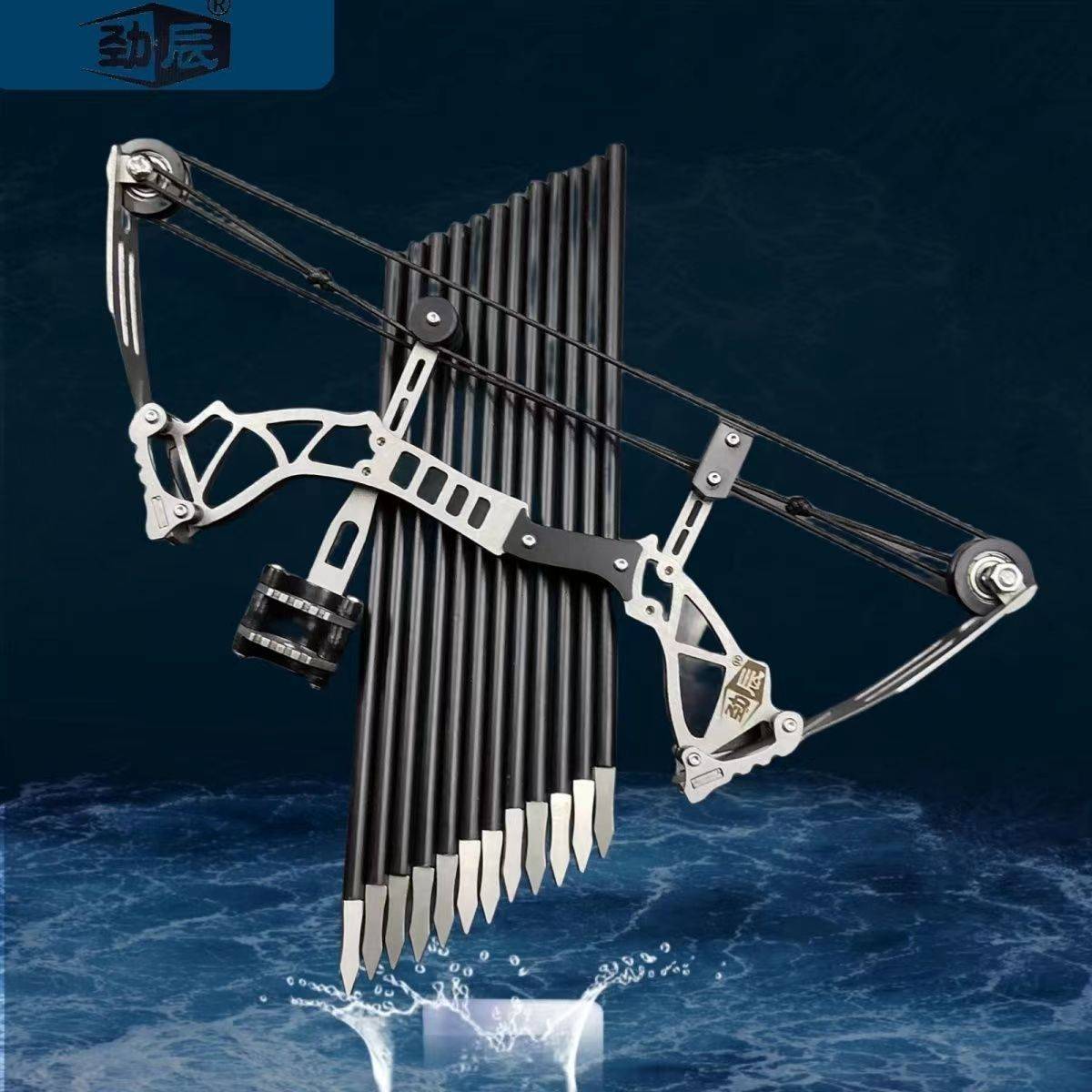 Large power mini bow and arrow composite bow pulley anti -curved stainless steel soldier weapon indoor target small archery