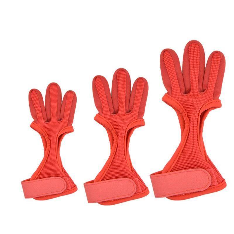 Beautiful Hunting Retrava Bow Bow Coward Speed Shooting Finger Professional Gong Arcgers Finger Protective Finger Shooting Three Finger Gloves
