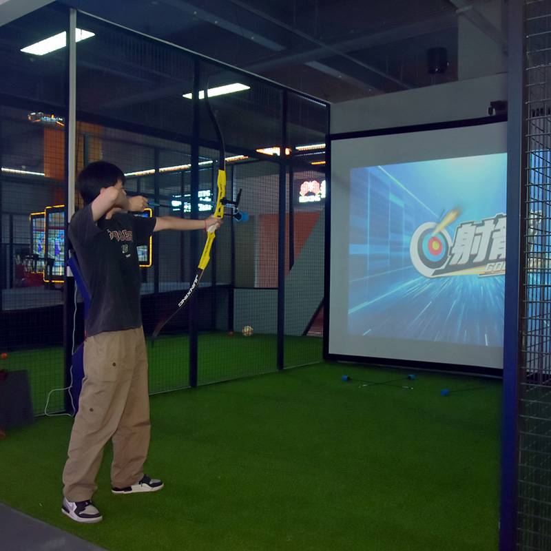 Large Digital Sports Museum Simulation Bow and Arrow Shooting Move the target shooting archery sports inspection hall indoor 3D projection