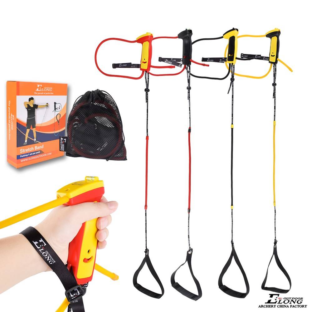 Elong archery exercise training device can adjust the tension load, open bow, simulation bow and arrow radiation arrow posture