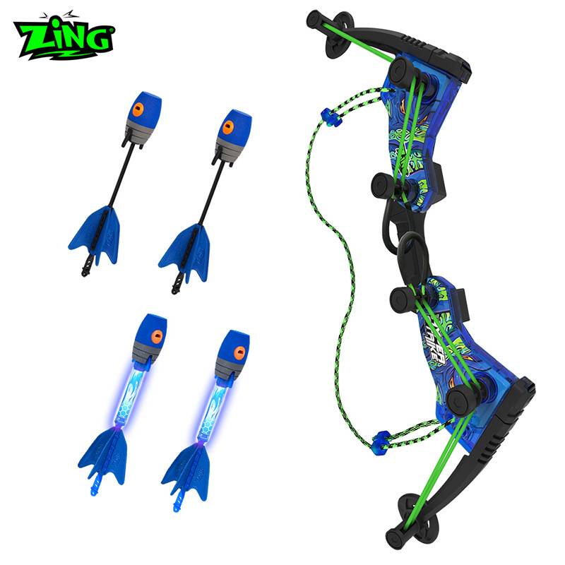Zing light bow and arrow toy can be a long -distance safe soft bomb shoot -archery children outdoor sports boy