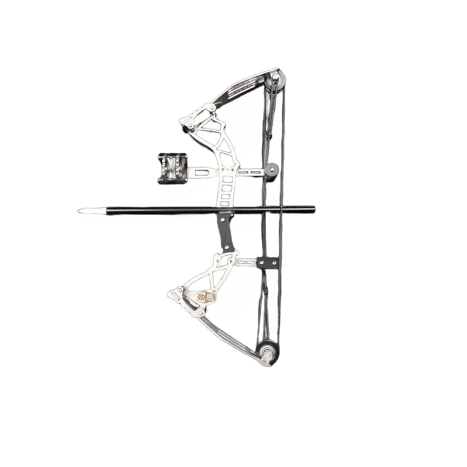 Large power composite bow sleeve shooting archery small mini bow and arrow room indoor casual decompression pulley bow stainless steel shooting