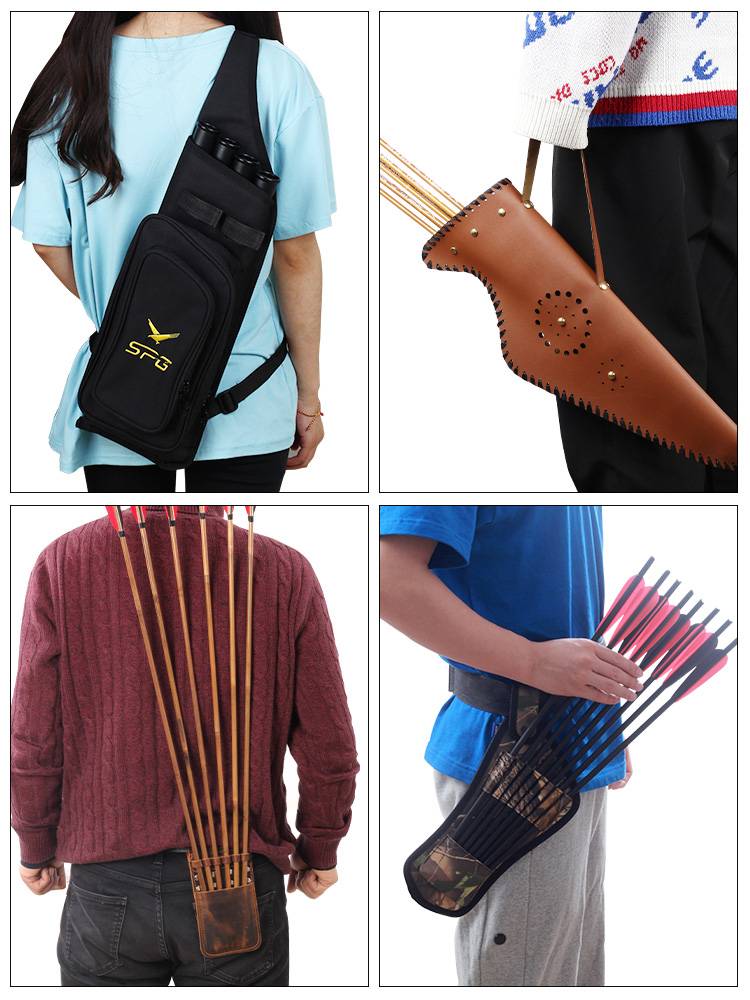 Three -tube arrow pot composite anti -curvature bow hood arrow sac -hunting traditional bow -lumbar shot arrow bag