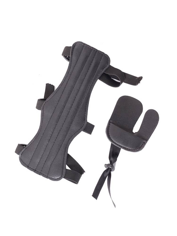 Bow arrow shooting arrow protector's finger finger set thickened double -layer outdoor composite bow traditional anti -curved bow beauty hunting shooting protective gear