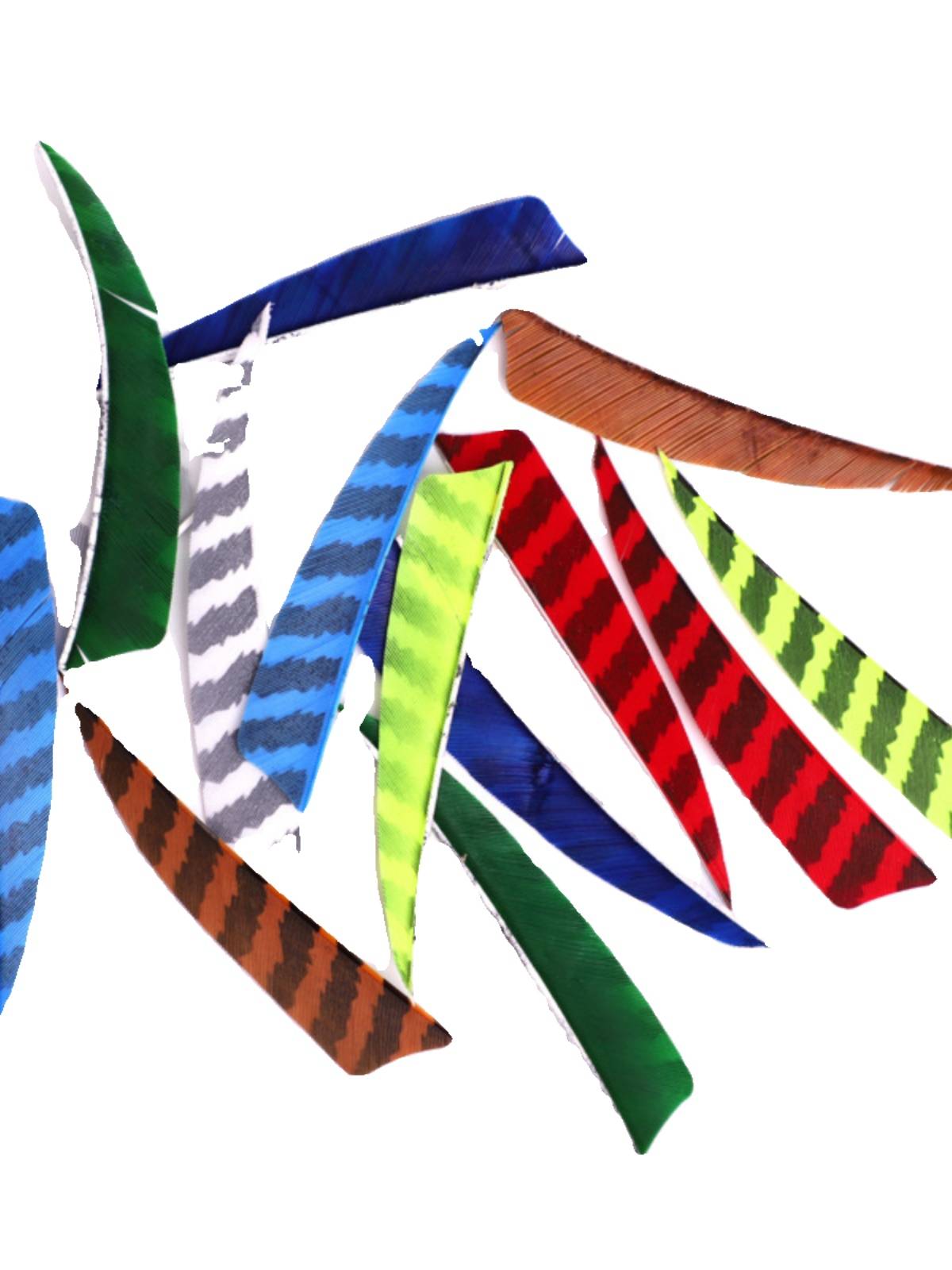 4 -inch pattern striped furry four -inch arrow feathers bowing, water droplet turkey, turkey, arrow anti -song beauty hunting traditional bow