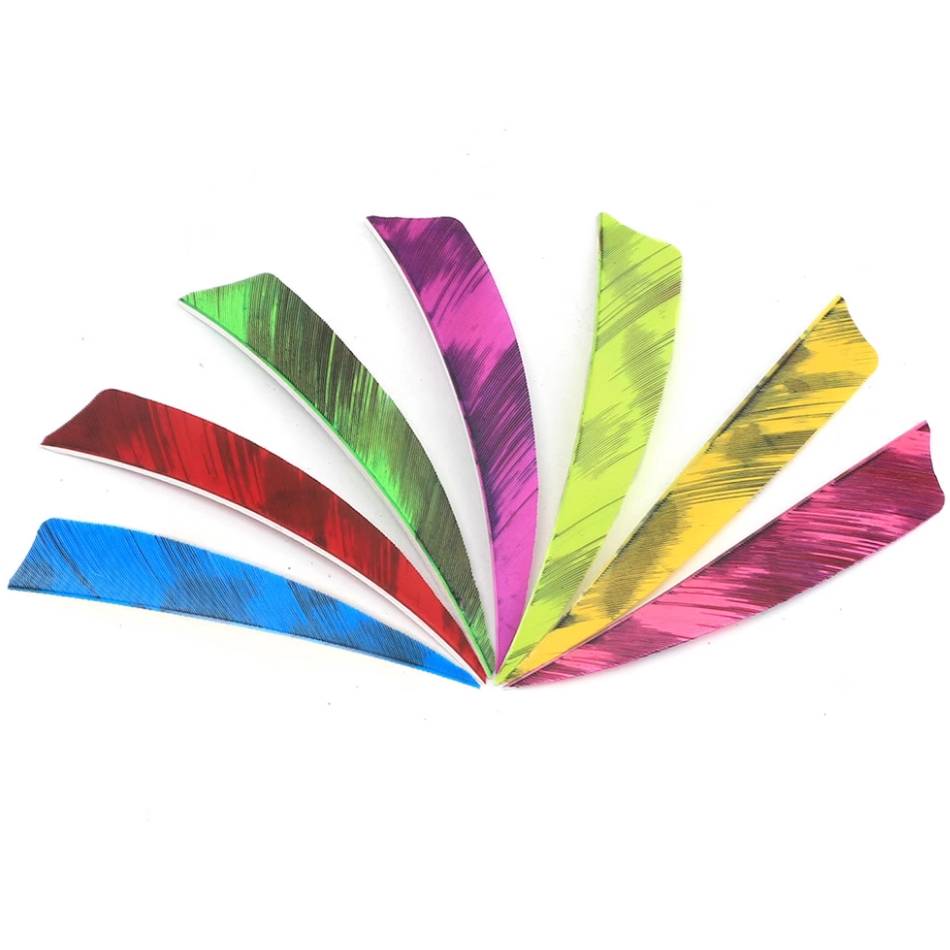 Bow and Arrow Turkey True Feather Radie Pure Carbon Glass Fiber Arrow, Aluminum Arrow Feather Multi -inch Revolutionary Traditional Shooting Arrow Feather