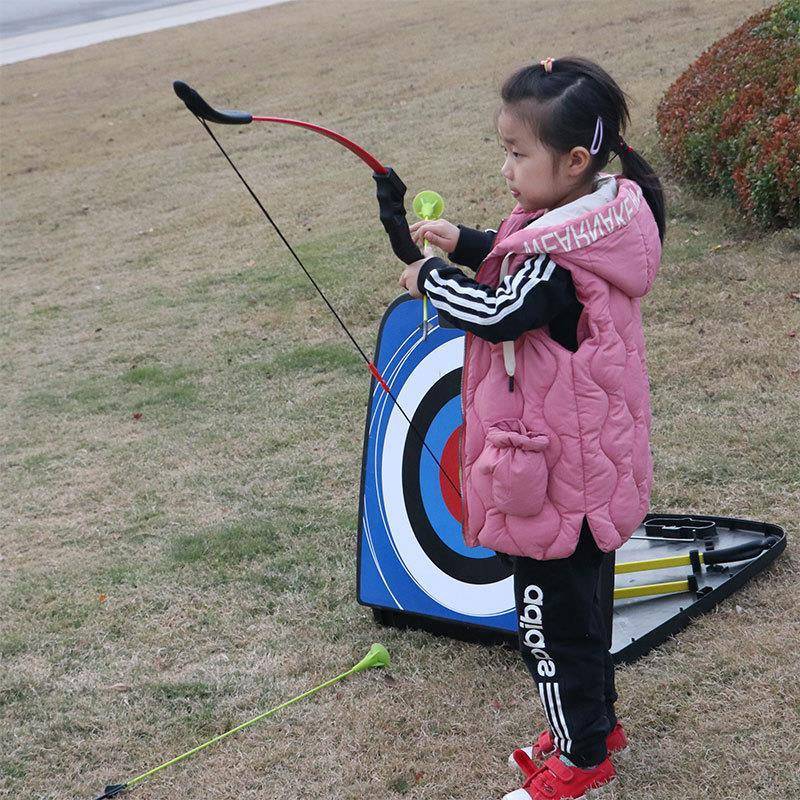 Children's safety bow and arrow toy shooting sports suction cup suction bow and arrow set Scenic area park stall game archery target