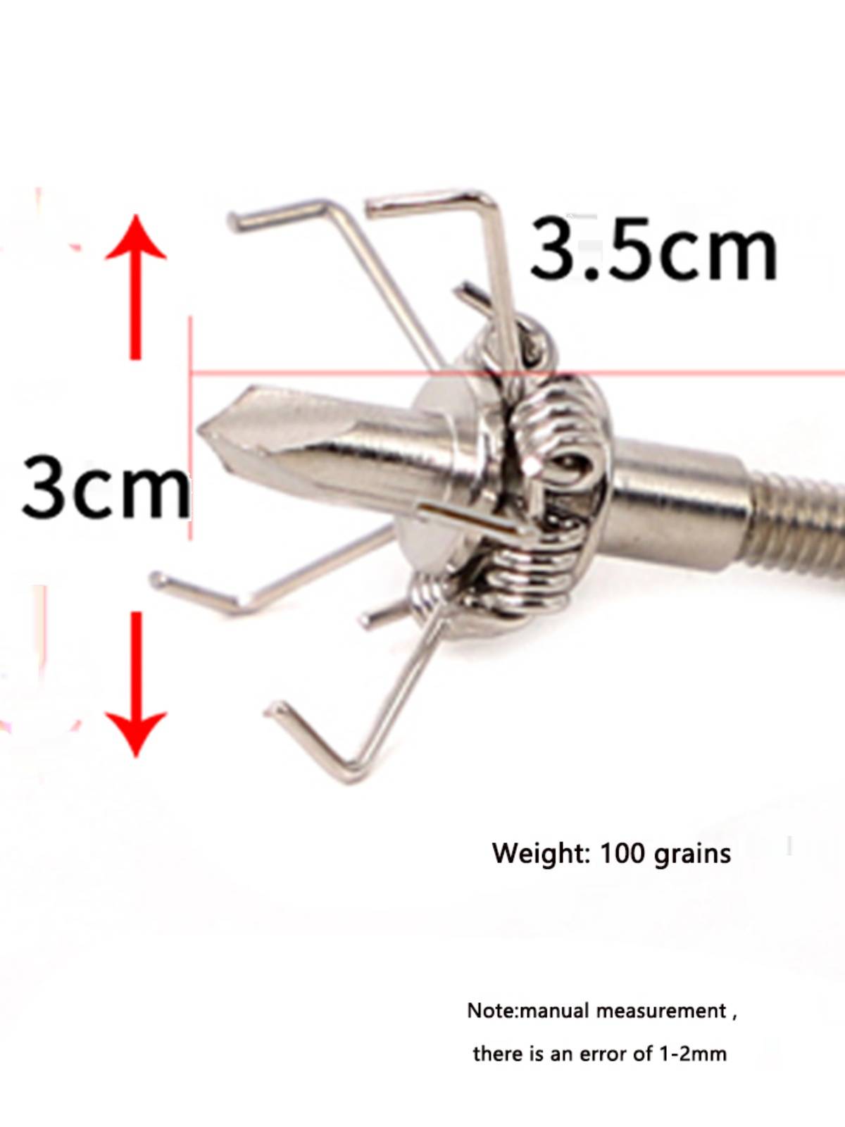 Archery arrow stainless steel carbon steel 100 grid to outdoor exercises outdoor composite anti -curved bow DIY accessories