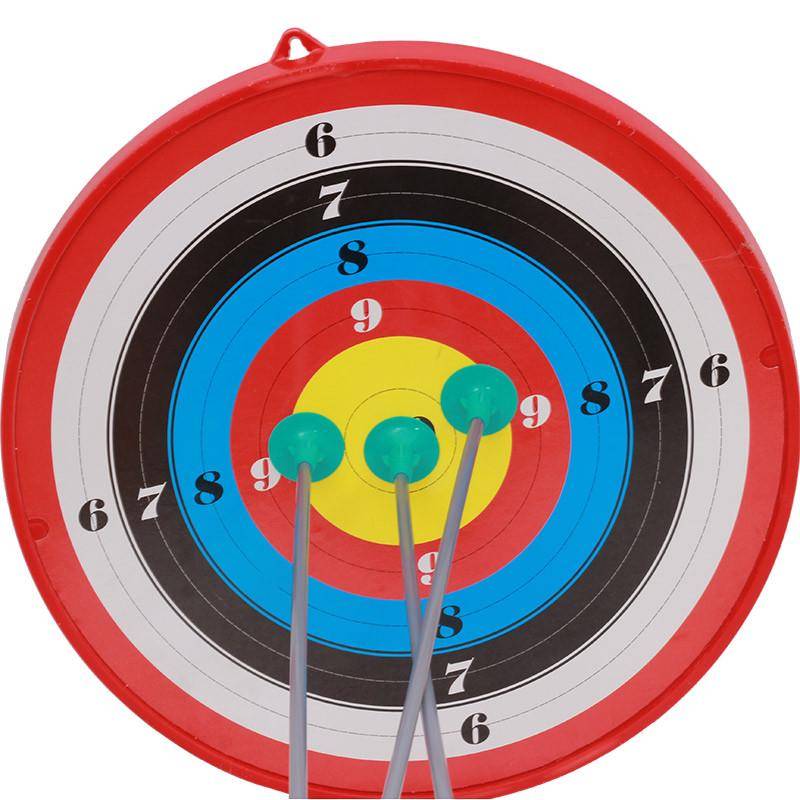 Children's suction arrow shooting archery toy large plastic bow arrow support set anti -curved bow parent -child entertainment accessories