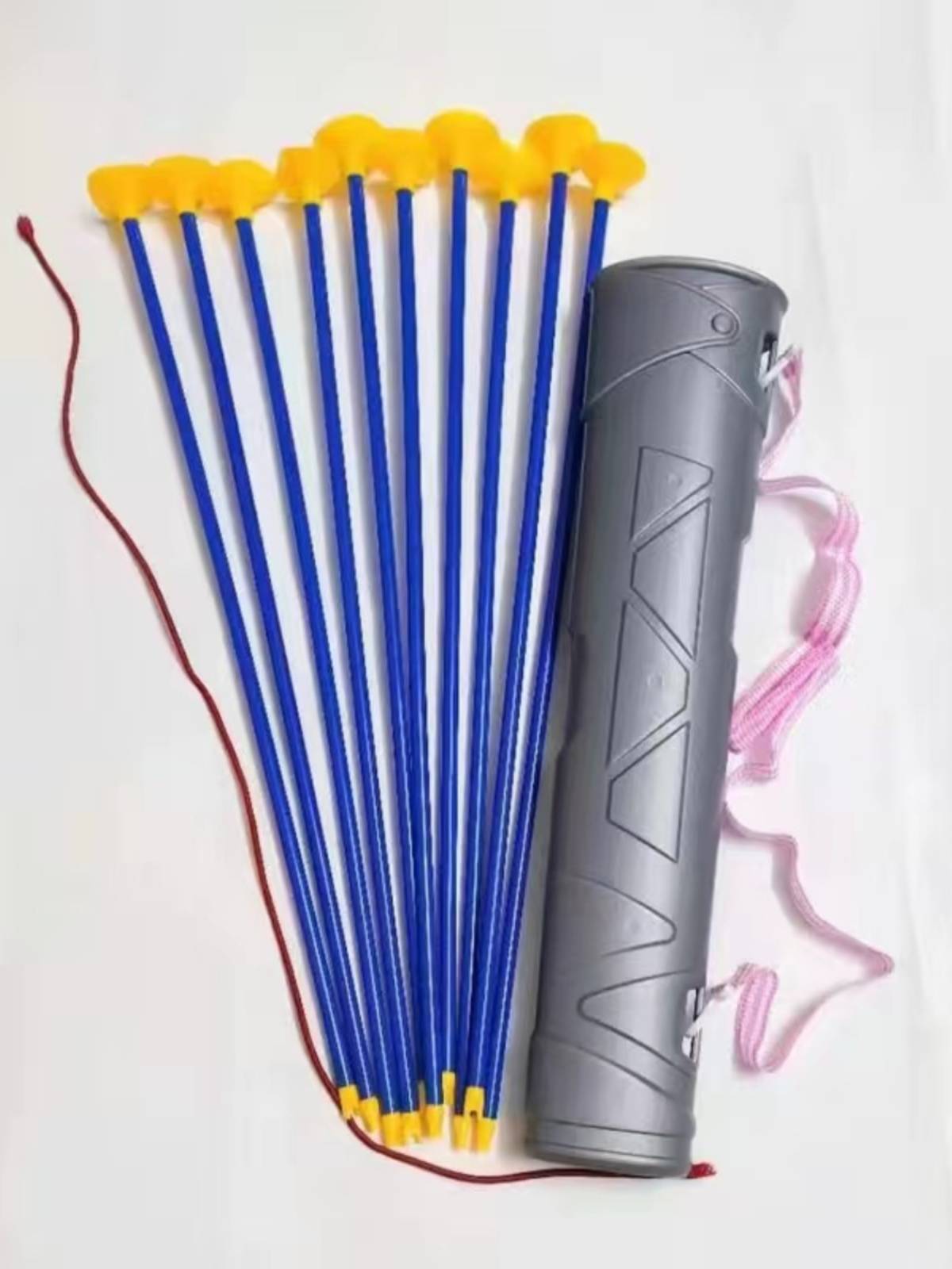 Children's bow and arrow toy accessories suction CD -ranging head plastic arrow single arrow large bow shooting outdoor sports diameter 0.7㎝