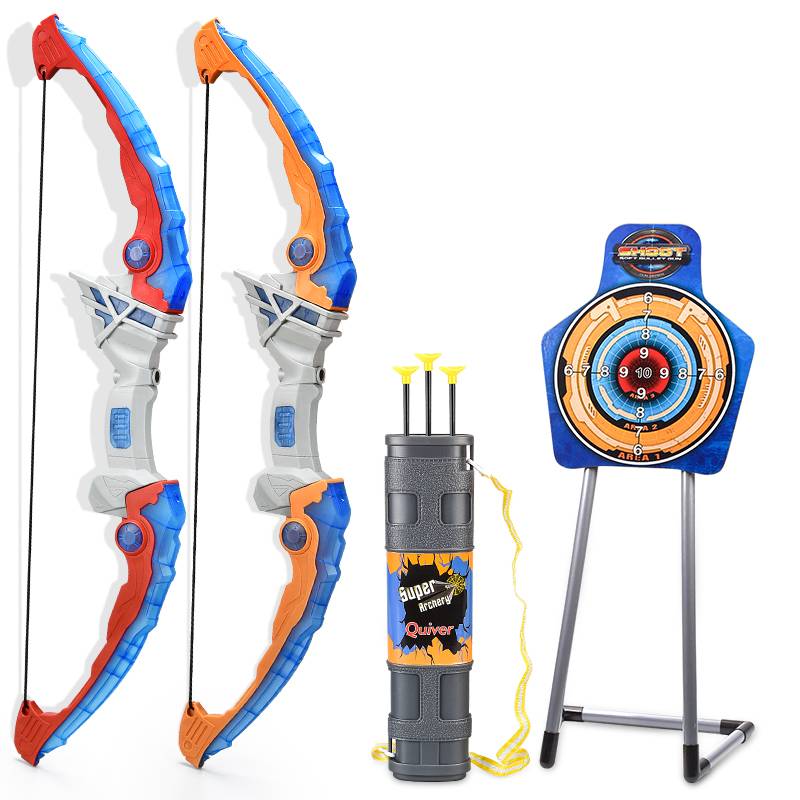 Children's Bow, Arrow toy Lighting Set Entry Shooting Arrow Crossbow Target Professional Suffering Children's Outdoor Sports Boys