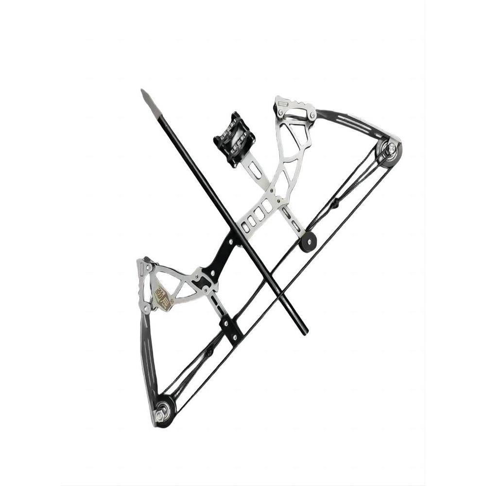Large power composite bow sleeve shooting archery small mini bow and arrow room indoor casual decompression pulley bow stainless steel shooting