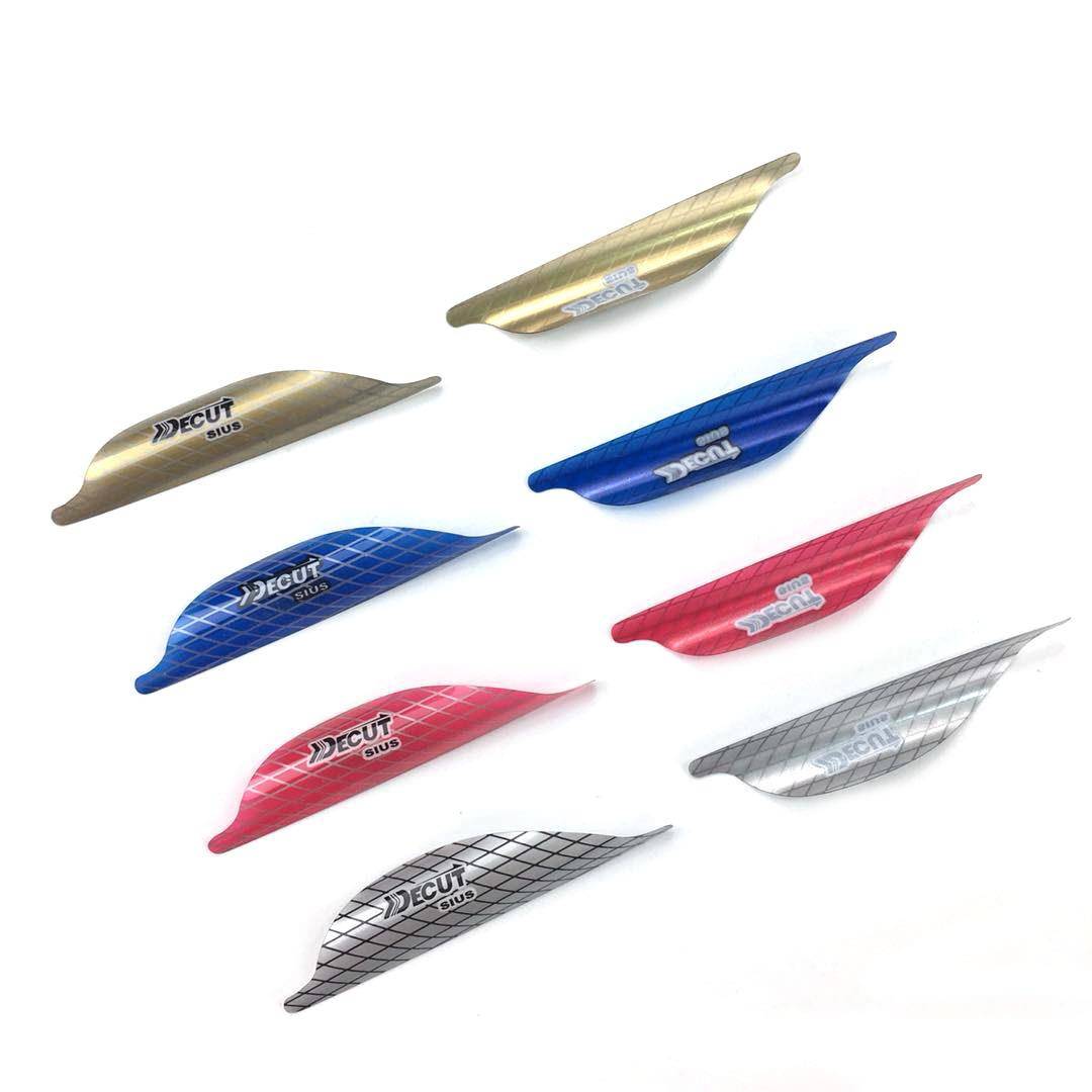 Rotary feathers spiral feather 2 -inch composite rotary feathers Di Ku special new spin feathers arrow carbon arrow aluminum arrows entangled glue