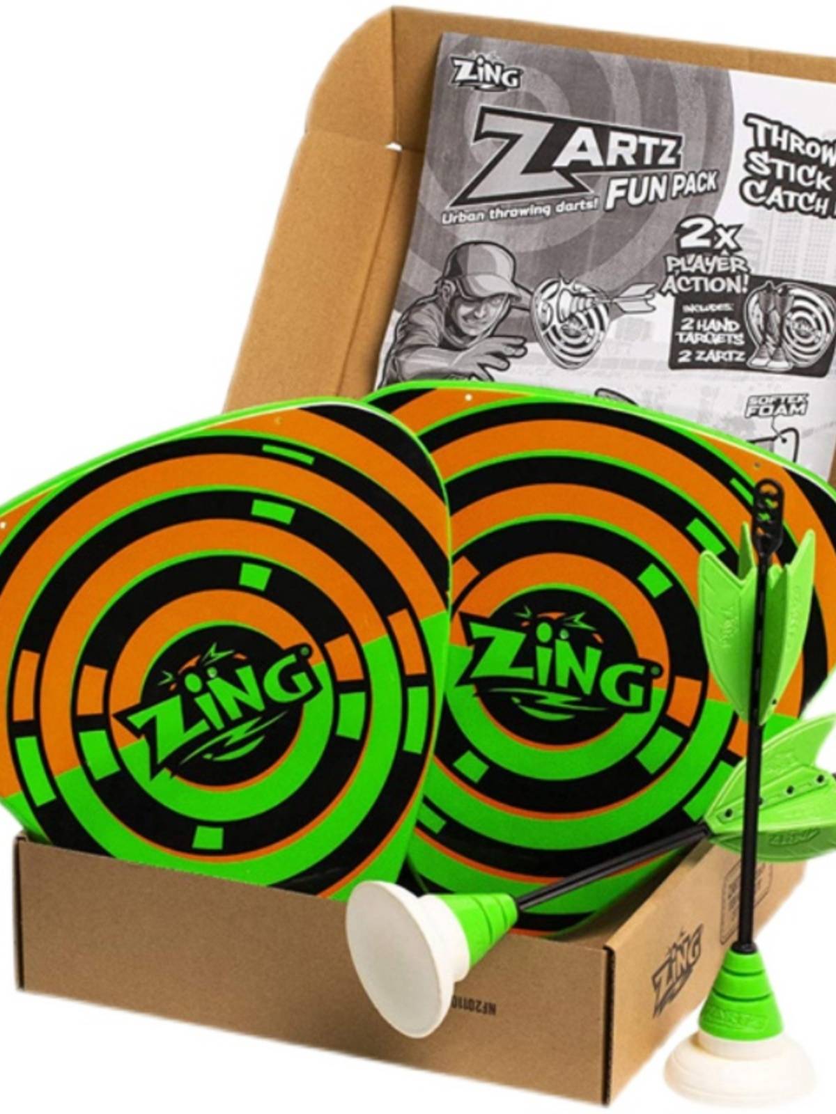 Zing suction cup arrow shield suit sticking target darts throwing outdoor parent -child interactive children adult toy gifts