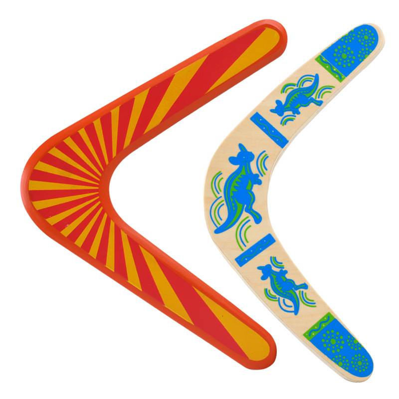 Amazon Explosion Children's Wooden Retoning Darts V -shaped Power Return Power Bidding Flying Sports Flying Bid toy