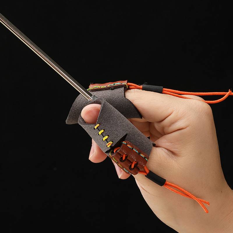 Presses slingshot fish darts with ultra -fiber -fiberpra fish darts finger fingerlings, hunting, darts, nursing anti -slip and wear -resistant case